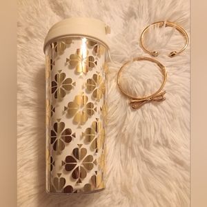 EUC Kate Spade Bangles and Tumbler Bundle❤️